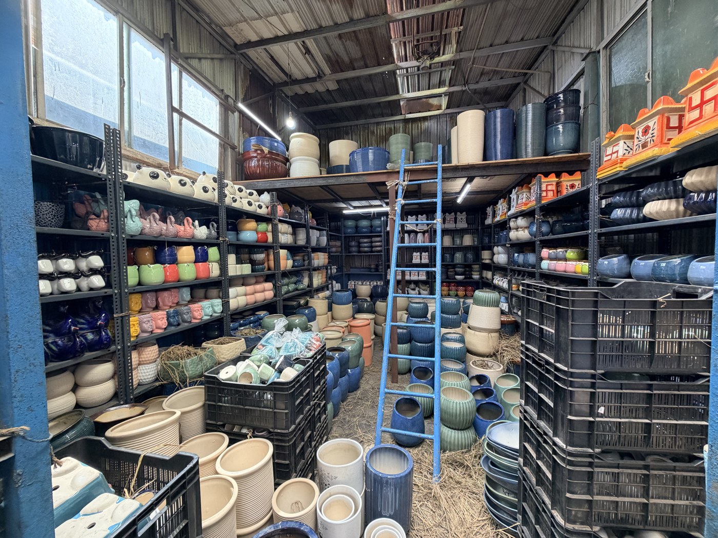 Inside the Gardening Addictz pot shop in Porur, Chennai